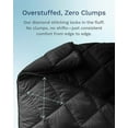 thumbnail image 4 of Microfiber All Seasons Down Alternative Quilted Comforter - Cooling Breathable Premium Soft Reversible Microfiber Duvet Blanket, Black/Gray, Twin/Twin XL, 4 of 6