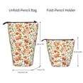 thumbnail image 2 of Xecao Fruits Peach2 Print Telescopic Pencil Bag Pen Holder Pop Up Stationery Case Stand-up Retractable Transformer Bag Standing Organizer, 2 of 6