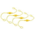 thumbnail image 1 of Uxcell 4 Set 1/2 ISO-A Hydraulic Hose Male Dust Cap & Female Plug Cover, Yellow, 1 of 7