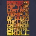thumbnail image 2 of Women's Raiders of the Lost Ark Titles Poster  Graphic Tee Navy Blue 2X Large, 2 of 4