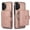 Rosegold, variant on ELEHOLD Case for Samsung Galaxy A13 4G, 2-in-1 Magnetic Shockproof Leather Wallet Flip Case Cover, Detachable Card Holder with Stand,Black