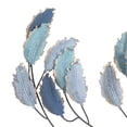 thumbnail image 5 of DecMode Blue Metal Leaf Wall Decor with Gold Accents, 5 of 13