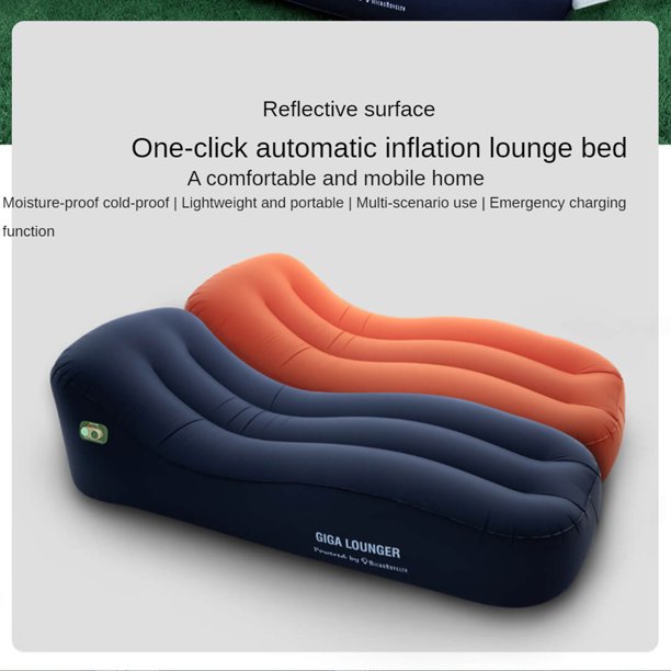Cheers.US Portable Lounger Rechargeable Nylon Automatic Inflatable Air