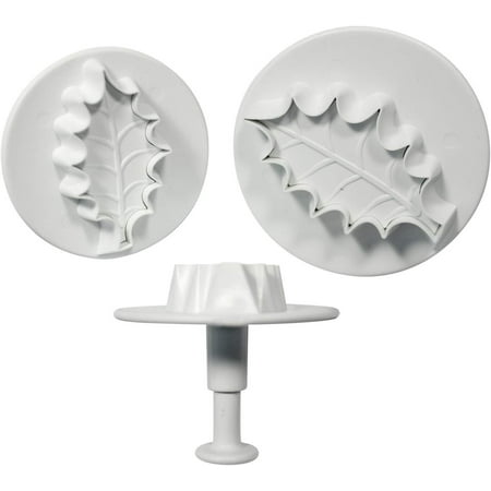 

PME HLL664 Cake Decorating Holly Leave Plunger Cutters Set of 3 Standard