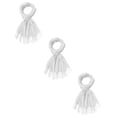 thumbnail image 1 of Bufanda De Invierno Mujer Suave Diseño De La Tela Liso 3 Piezas Blanco Unitalla, 1 of 4