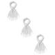 thumbnail image 1 of Bufanda De Invierno Mujer Suave Diseño De La Tela Liso 3 Piezas Blanco Unitalla, 1 of 4