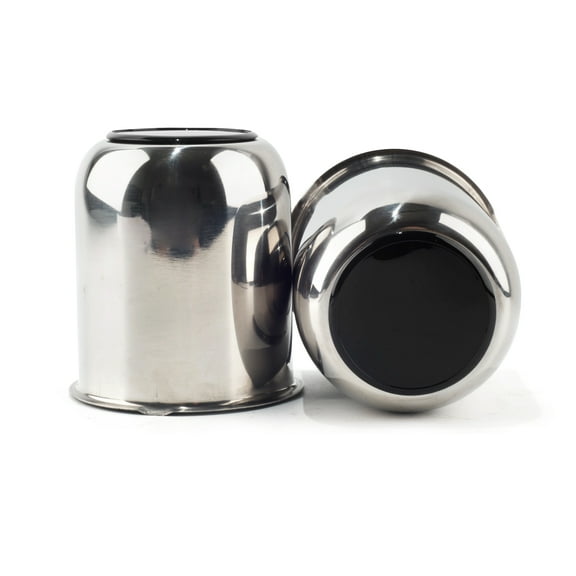 RhinoTuning 3.19in Stainless Push-Thru Center Caps Trailer Center Caps for Rims Truck Auto 2pcs