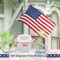 thumbnail image 3 of OLIYNEDY Flag Pole with 3x5 Embroidered American Flag and Bracket, 5FT Tangle Free Metal House FlagPole Kit for Outside (White), 3 of 6