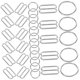 thumbnail image 5 of unbranded 30Pares Hebillas Para Cinturones De En Aleación De Zinc Resistente Plata Para Ropa Íntima, 5 of 8