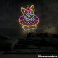 thumbnail image 4 of Glowneon Donut Baby Dog Neon Sign, Corgi Dog Donut LED Sign, Welcome Open Donut Shop LED Light, 4 of 5