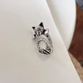 thumbnail image 4 of nipocaio Vintage open ring 925 Thai silver punk personalised ring, 4 of 5