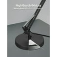 thumbnail image 6 of Adjustable Metal Table Lamp, Large Size Max Height 29.7", E26 Base, Swing Arm Desk Light with Wooden Accent, Black, 6 of 8