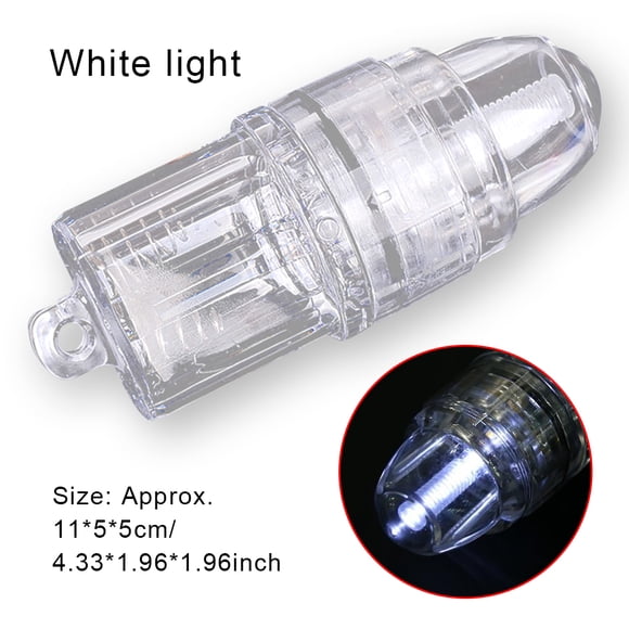 Ruiboury Fishing Light Plastic Attracting Lamp Wear-resistant Luring Lights Portable Lightweight Flash Lamps Good Sealing Deep Water White