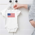 thumbnail image 5 of Classic American Flag USA Pride Romper Boys or Girls Infant Baby Brisco Brands 24M, 5 of 6