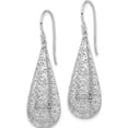 thumbnail image 2 of Sterling Silver Rhodium-Plated Tear Drop Dangle Earrings (41.55 X 12.45) Made In China qe15005, 2 of 4