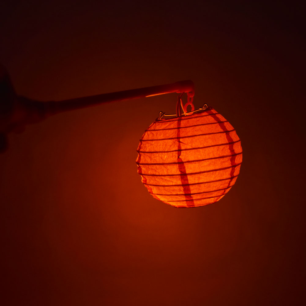 paper lantern on a stick