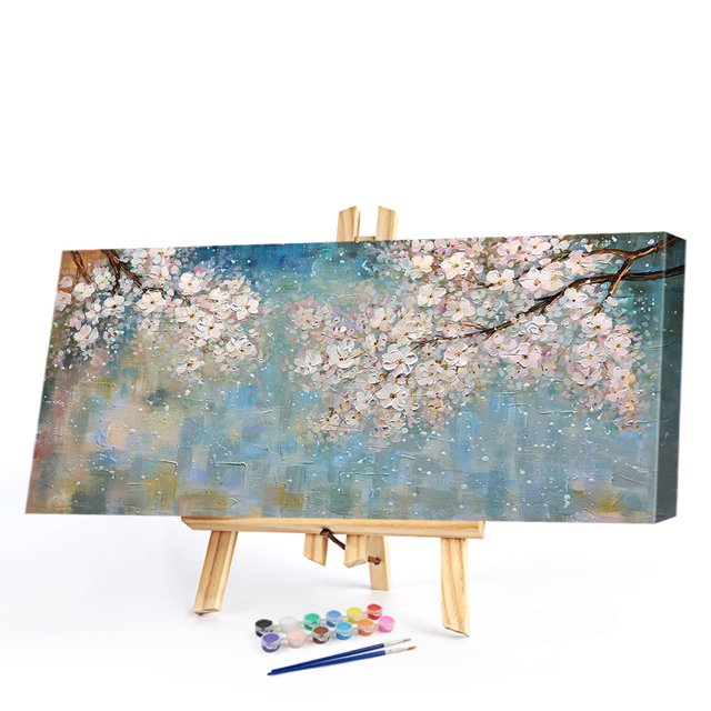Cuadros Decorativos Paisaje lienzo pintura sin marco pintura al óleo por números pared arte carteles imagen Wdftyju embutido en tela