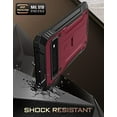 thumbnail image 3 of Poetic Étui Révolution pour Google Pixel 6 Pro 5G, Protecteur d'Écran Intégré avec Empreinte Digitale, Étui de Protection Robuste Antichoc avec Support, Marron Rouge, 3 of 6