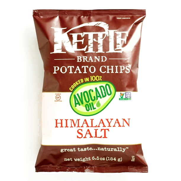 Kettle Brand Himalayan Salt and Avocado Oil Potato Chips 6.5 oz each (1