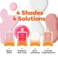 thumbnail image 3 of modelones Nail Strengthener Kits Milky White Glitter Pink Nude Nail Polish Sets Nail Repair for Damaged Nails Strengthener and Growth for Thin Weak & Damaged Nail Care Kit for Women 4 Pcs Gifts Sets, 3 of 11