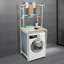 Space Saver Standing Rack 3 Tiers Washer and Dryer Storage Shelf,  Bathroom Space Saving Organizer Rack