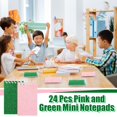 Small Wizard Building Pink Green Mini Notepads Wizard Party Glitter Notebooks 24 Pack ...