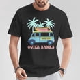 thumbnail image 2 of Pogue Life Outer Banks Surfer Van Beach Pastel Graphic Tee Unisex Adult Cotton – Casual Beach Wear for Men and Women, Size M, Color Black, 2 of 3