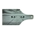 thumbnail image 2 of Black and White Cutting Board, Old Wooden Pier on the Sea Dramatic Sky Heavy Clouds Rainy Weather, Tempered Glass Cutting and Serving Board, Wine Bottle Shape, Black and White, by Ambesonne, 2 of 5