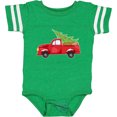 thumbnail image 3 of Inktastic Christmas Vintage Truck with Christmas Tree Boys or Girls Baby Bodysuit, 3 of 5