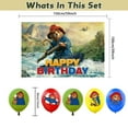 thumbnail image 3 of 30-Pcs For Paddington Cartoon For Peru-Themed Party Decoration Set – Includes Backdrop, Cake Topper, 12 Cupcake Toppers, and 16 Balloons for Festive Celebrations, 3 of 5