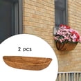 thumbnail image 4 of relayinert COCO LINER Balcony Flower Box Porch Fence Deck Replacement Liners Brown 30 Inch 1Set, 4 of 6