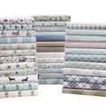 thumbnail image 6 of 4 PCS Cal King Printed Sheet Set White Village Print, 6 of 6