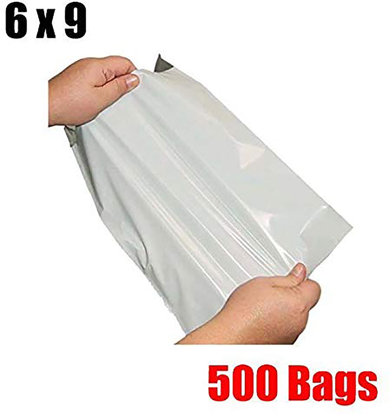400 6x9 TUFF Poly Mailers 6 x 9 White Self Sealing Shipping Bags Envelopes 