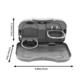 thumbnail image 3 of Car Seat Back Foldable Tray Table with Cup Holders, Sturdy Hard Plastic Structure, Space Saving Travel Desk for Road Trip Eating, Snacks, Drinks and Family Vehicle Use, 3 of 6