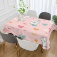 thumbnail image 2 of Yayeee Tablecloths 54" x 54" Rectangle Wrinkle Resistant Party Table Cover, Love in The Air, 2 of 8