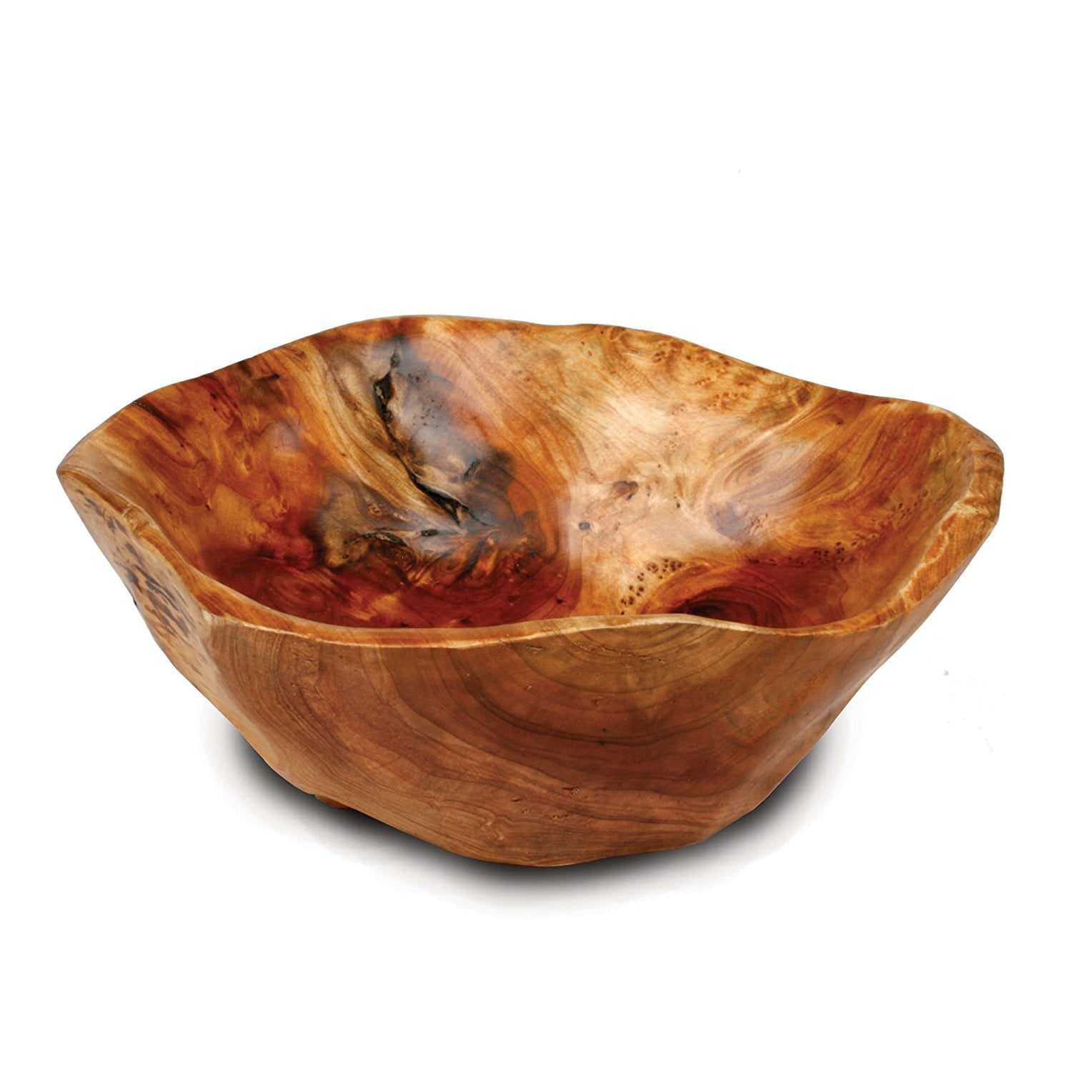 100 % Natural Wood Details about   Wooden Bowl 