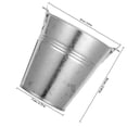 thumbnail image 5 of LOLIPPYY Small Metal Bucket with Handle, Iron Decorative Outdoor Pail for Garden, Home, Versatile Use, 1 Piece, 5 of 6