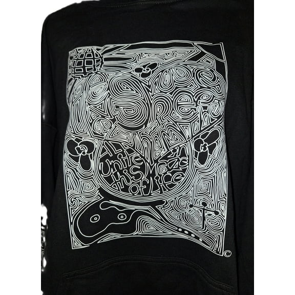 AMAZEN APPAREL Unity Maze Black T-Shirt XLarge - Interactive Message Tee - Premium Cotton. Unity Maze Black T-Shirt – XLarge (Unisex).