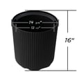 thumbnail image 2 of Kozyard Round Planter 16’’H Plant Pots for Indoor Outdoor Porch, Patio, Backyard Planters with Water Reservoir Modern Décor for Tall Plants, Flowers (16inch/Black), 2 of 8