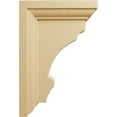 thumbnail image 3 of Ekena Millwork 2 1/2"W x 4"D x 6"H Small Thompson Wood Bracket, Alder (4-Pack), 3 of 4