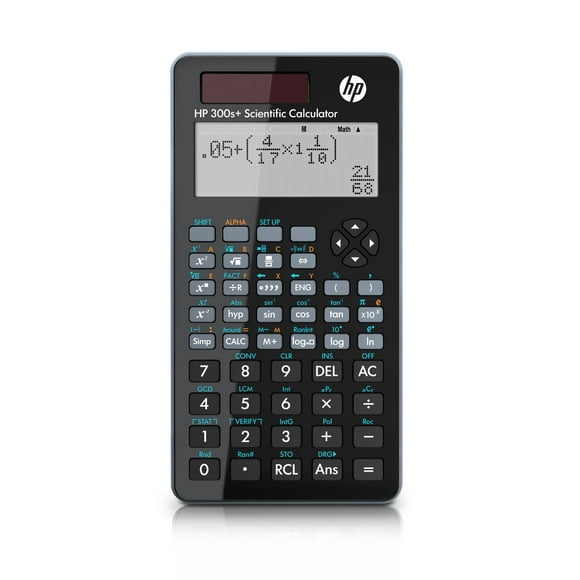 Calculadora científica HP 300s+ con pantalla LCD de 4 líneas