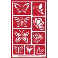 thumbnail image 1 of Plantilla reutilizable para grabado en vidrio Armour Etch, mariposas, 9 diseños, 1 of 1