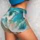 thumbnail image 4 of Fotbe Ocean Wave Crash Shorts Sin Costuras – Shorts Deportivos de Cintura Alta para Mujer, Elásticos para Gimnasio, Yoga, Running o Ciclismo-X-Large, 4 of 8