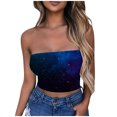 thumbnail image 5 of Mgmyaa Women's Casual Tube Top Square Neckline Pull-On Sequin Stretchable Skinny Solid Color for Casual, 5 of 9
