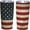 American Retro Flag, variant on 20 Oz Insulated Tumbler with Lid and Straw, Baseball Mom Dad Iced Coffee Stainless Steel Vacuum Insulated Tumbler Cup Travel Mug for Hot and Cold