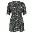 thumbnail image 1 of Pre-Owned Ganni Printed Crepe Mini Dress in Green Viscose, 1 of 2