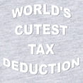 thumbnail image 2 of CafePress - Worlds Cutest Tax Deduction - Cute Infant Bodysuit Baby Romper - Size Newborn - 24 Months, 2 of 3