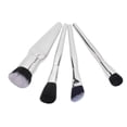 thumbnail image 2 of Juego De Brochas De Maquillaje, 4 Uds., Electrochapado De Metal, Tacto Cómodo, Cerdas Suaves, Juego De Brochas Cosméticas, Herramienta De Maquillaje Plateada, 2 of 5
