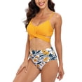 thumbnail image 2 of Valcatch Women Bikini Swimsuit Front Cross Lace Up Two Piece Tankini Bathing Suits, 2 of 7