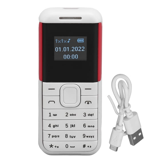 Mini 2G Phone W/ <span Style="background:red"></span>, Tiny Compact Design, Dual SIM Support, Music Player, Ideal For Travel!